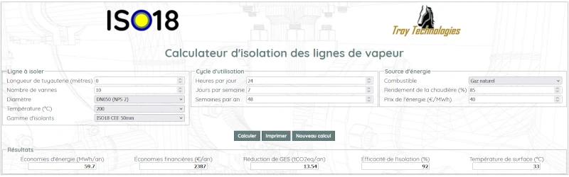 capture d'écran calculateur